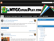 Tablet Screenshot of mtgcasualplay.com